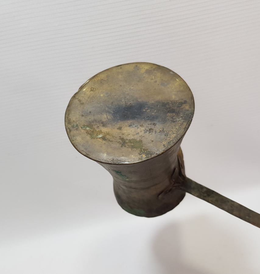 OSMANLI DÖNEMİ EL YAPIMI SÜLEYMANİYE İŞİ KAHVE CEZVESİ