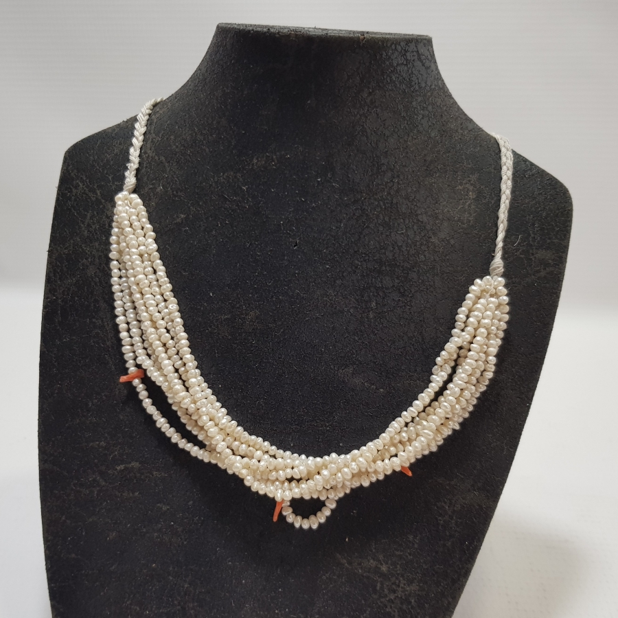 OSMANLI DÖNEMİ MERCANLI KUM İNCİ GERDANLIK