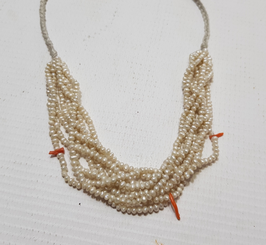 OSMANLI DÖNEMİ MERCANLI KUM İNCİ GERDANLIK