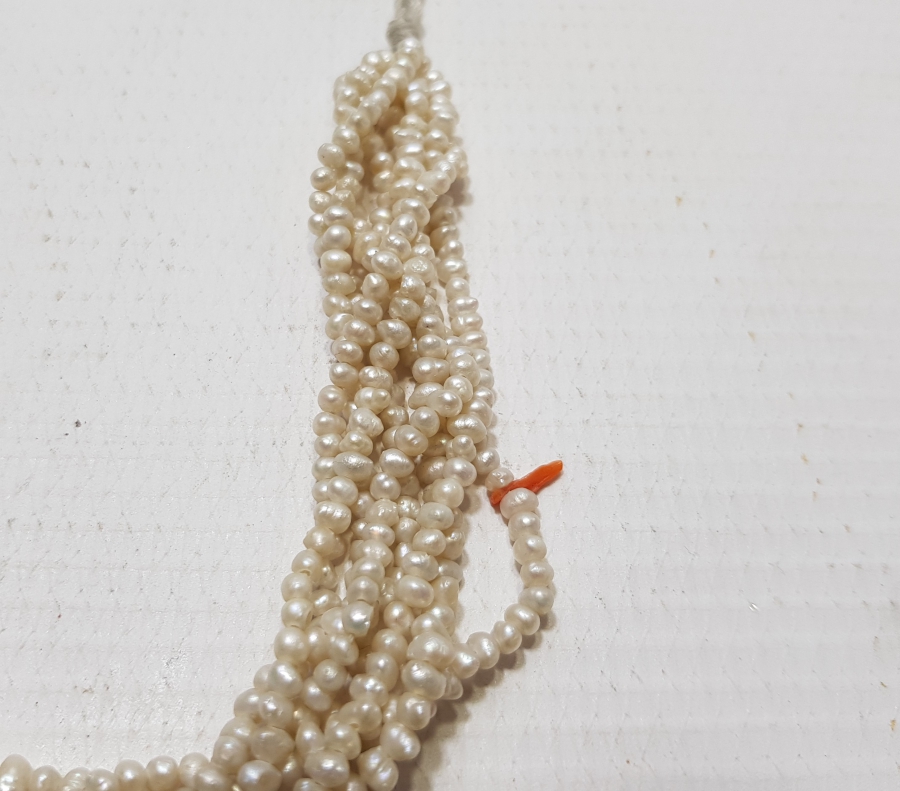 OSMANLI DÖNEMİ MERCANLI KUM İNCİ GERDANLIK