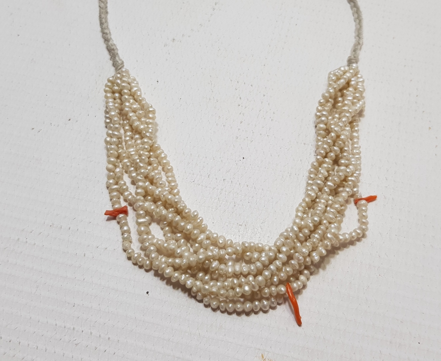 OSMANLI DÖNEMİ MERCANLI KUM İNCİ GERDANLIK