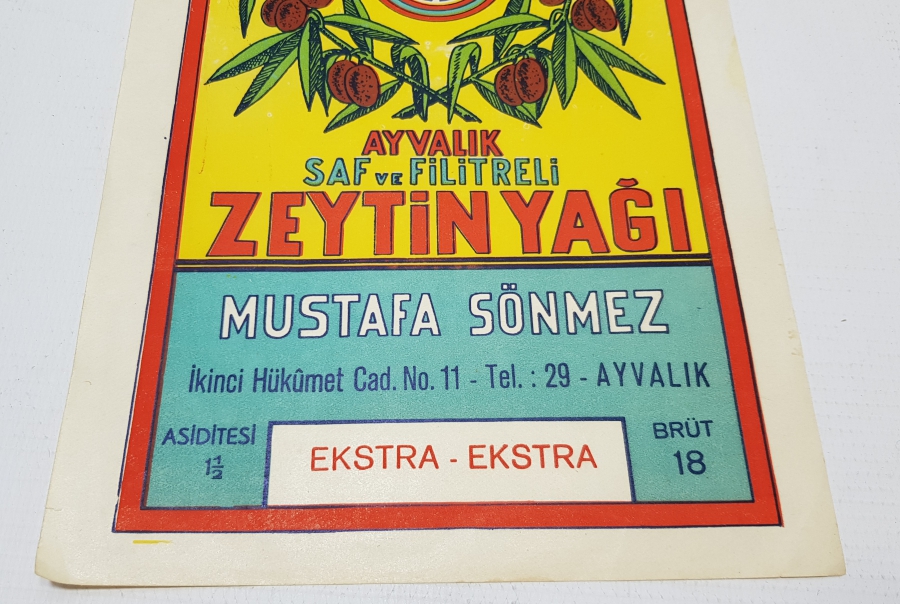 ANTİKA BÜYÜK BOY ZEYTİNYAĞI ETİKETİ