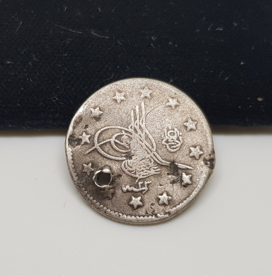 SULTAN ABDÜLHAMİD DÖNEMİ GÜMÜŞ 2 KURUŞ MECİDİYE