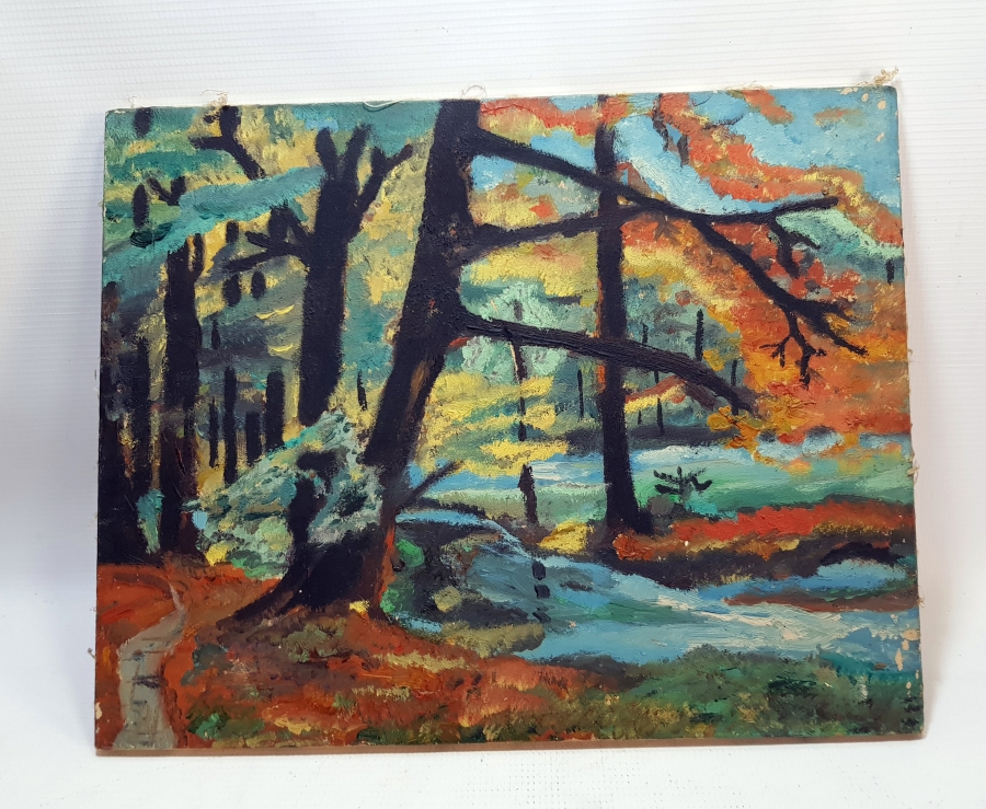 TUVAL ÜZERİ ANTİKA YAĞLI BOYA TABLO