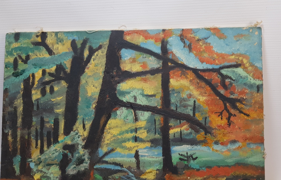 TUVAL ÜZERİ ANTİKA YAĞLI BOYA TABLO