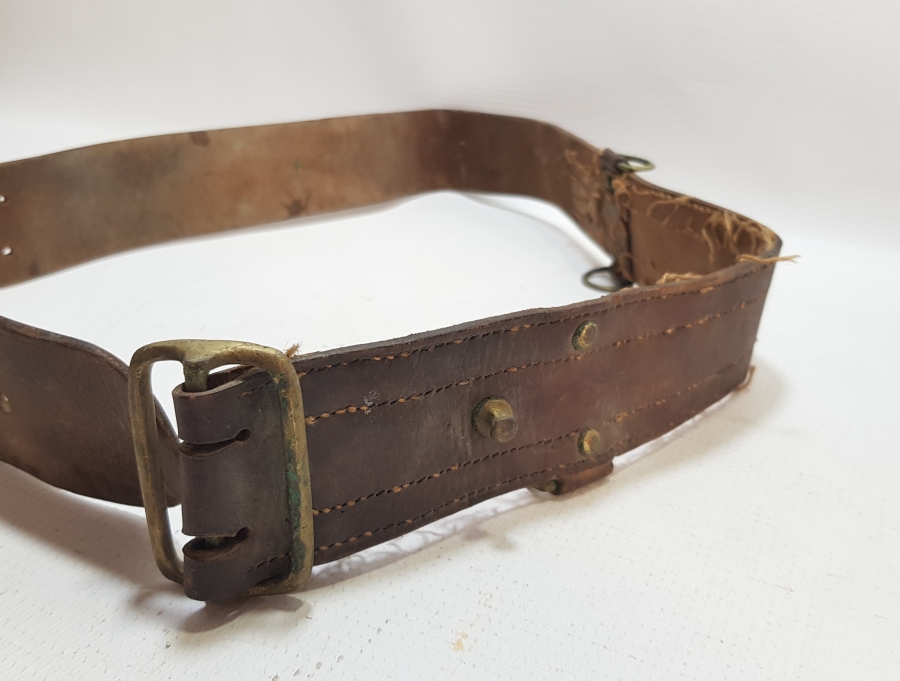 1. DÜNYA SAVAŞI DÖNEMİ ÇOK NADİR DERİ SUBAY KEMERİ