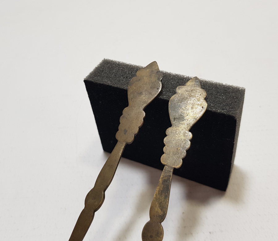 KABARTMA İŞÇİLİKLİ OSMANLI DÖNEMİ NADİR FORMDA PEYNİR ÇATALI