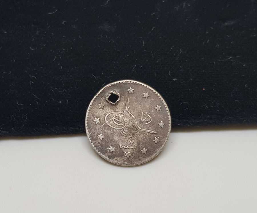 SULTAN MEHMED REŞAD DÖNEMİ GÜMÜŞ 1 KURUŞ MECİDİYE PARA