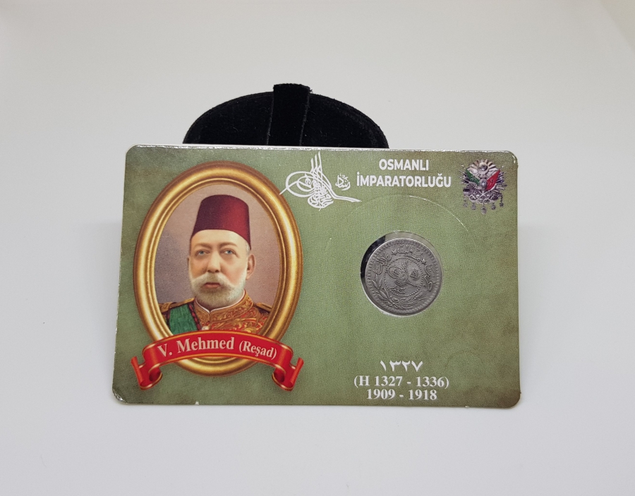MEHMED REŞAD HAN DÖNEMİ ÇİL KONDİSYONDA KAPAMASINDA NİKEL 5 PARA
