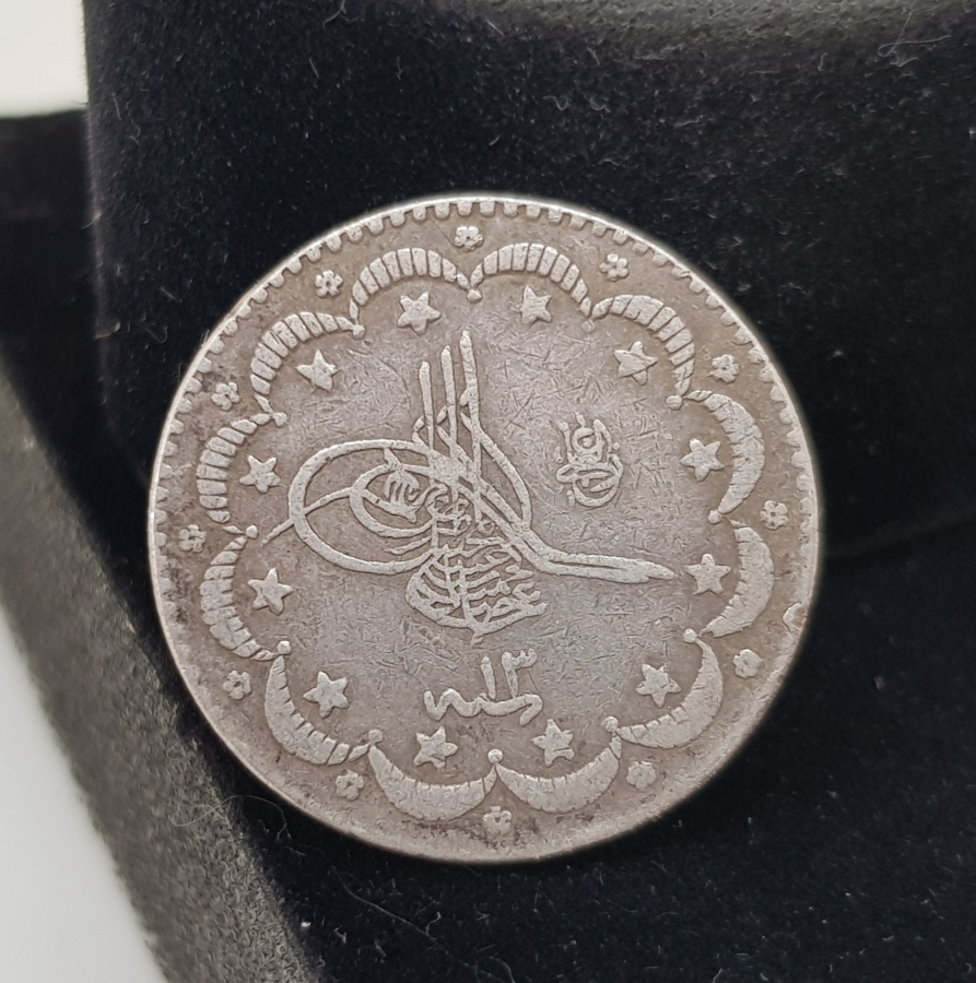 SULTAN ABDÜLHAMİD DÖNEMİ GÜMÜŞ 5 KURUŞ MECİDİYE