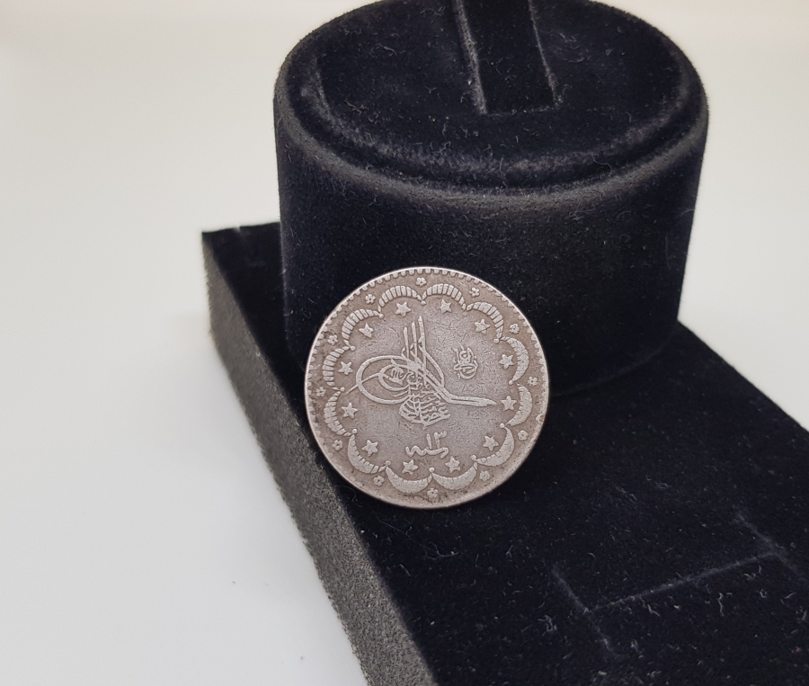 SULTAN ABDÜLHAMİD DÖNEMİ GÜMÜŞ 5 KURUŞ MECİDİYE