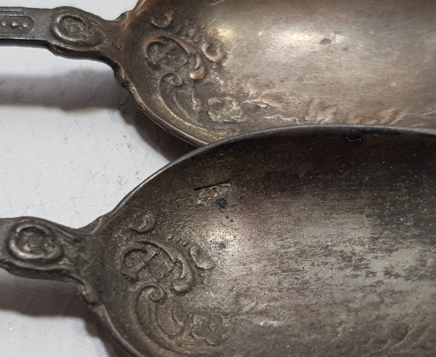 ORİJİNAL KUTUSUNDA ANTİKA GÜMÜŞ TATLI KAŞIĞI TAKIMI