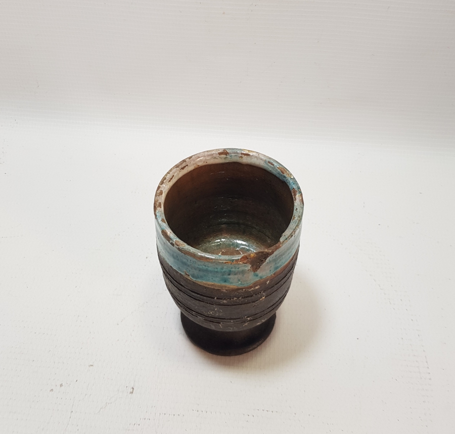 OSMANLI DÖNEMİ NADİR RENKTE İZNİK MAVİSİ HAVAN