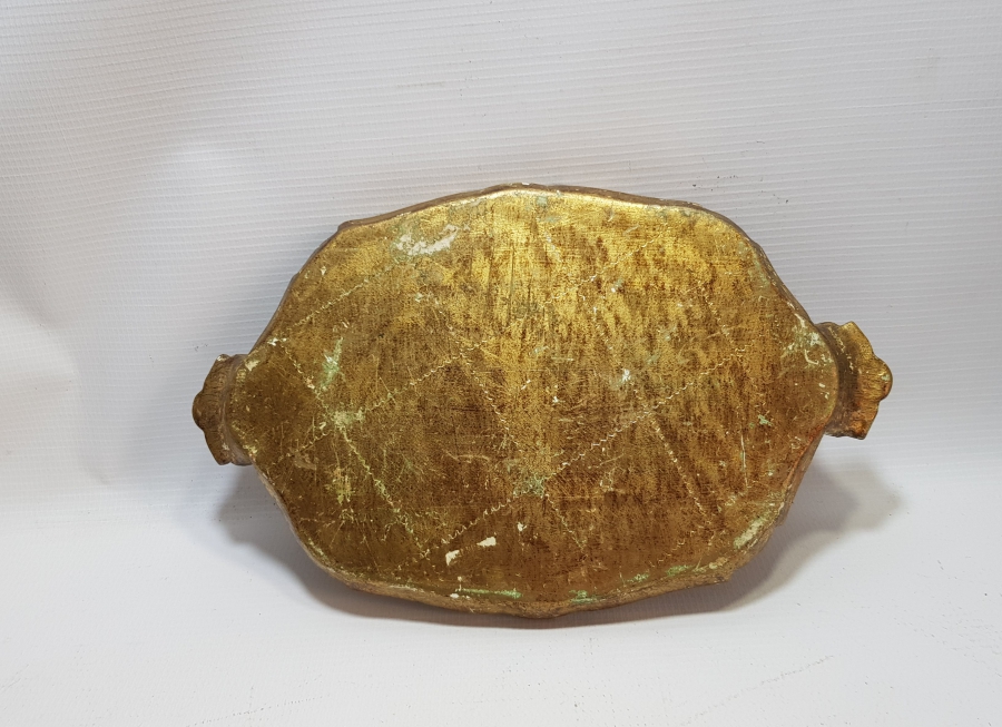 OSMANLI DÖNEMİ ALTIN VARAKLI LEVANTEN TEPSİ