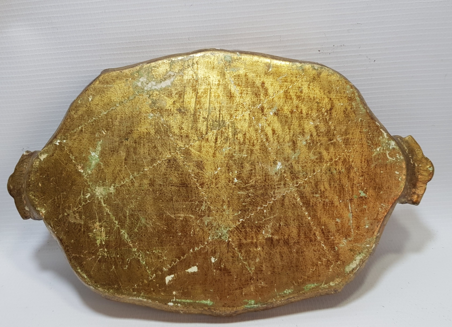 OSMANLI DÖNEMİ ALTIN VARAKLI LEVANTEN TEPSİ