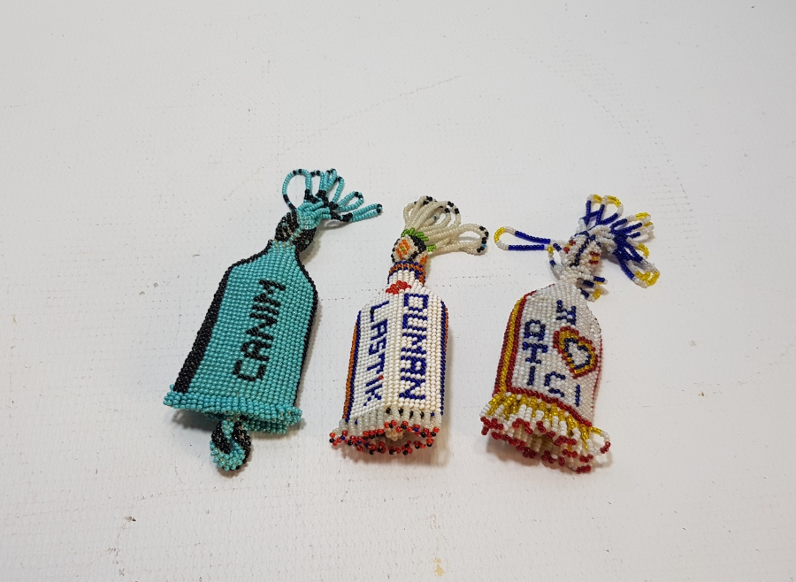 3 ADET CEZAEVİ YAPIMI BONCUK İŞİ ÇAKMAKLIK