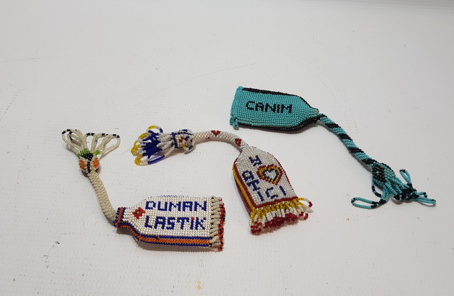 3 ADET CEZAEVİ YAPIMI BONCUK İŞİ ÇAKMAKLIK