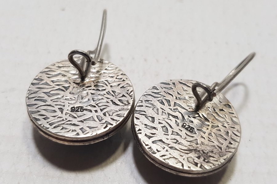 ÖZEL YAPIM EL BOYAMA ANTİKA KÜTAHYA KÜPE