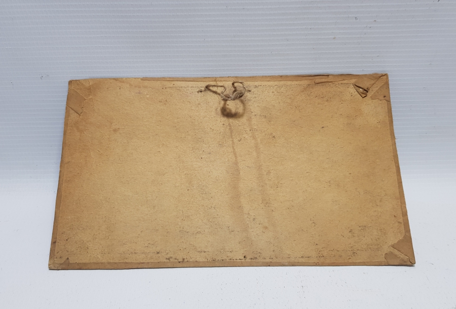 KABE-İ ŞERİF GÖRSELLİ ÜZERİNDE KARINCA DUASI BULUNAN ANTİKA BASKI PANO - HAT LEVHA