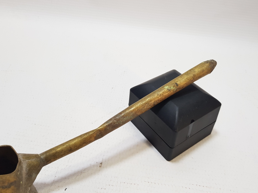 OSMANLI DÖNEMİ SÜLEYMANİYE İŞİ EL YAPIMI NADİR SEYYAR KAHVECİ CEZVESİ