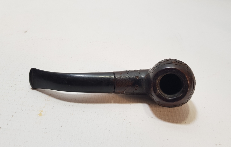 ÜZERİ GÜMÜŞ ÇAKMA İŞÇİLİKLİ VE OSMANLICA YAZILI OSMANLI DÖNEMİ AFYON PİPO