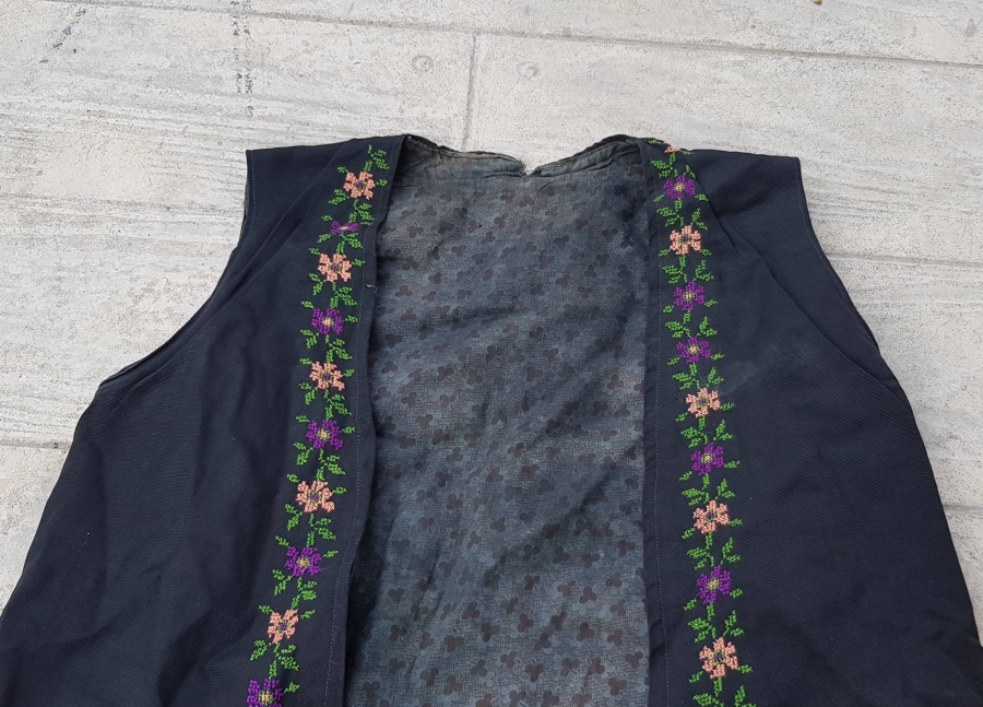 EL YAPIMI ANTİKA KANAVİÇE YELEK