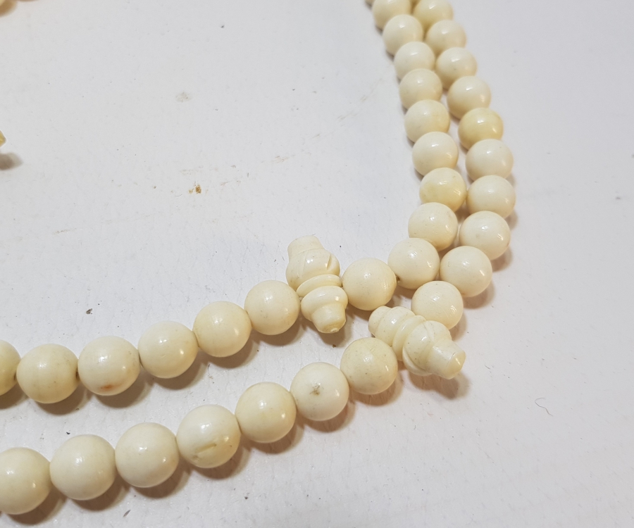 İMAMESİ DERVİŞ SİKKESİ FORMUNDA YAPILMIŞ 99LUK DEVE KEMİĞİ TESPİH