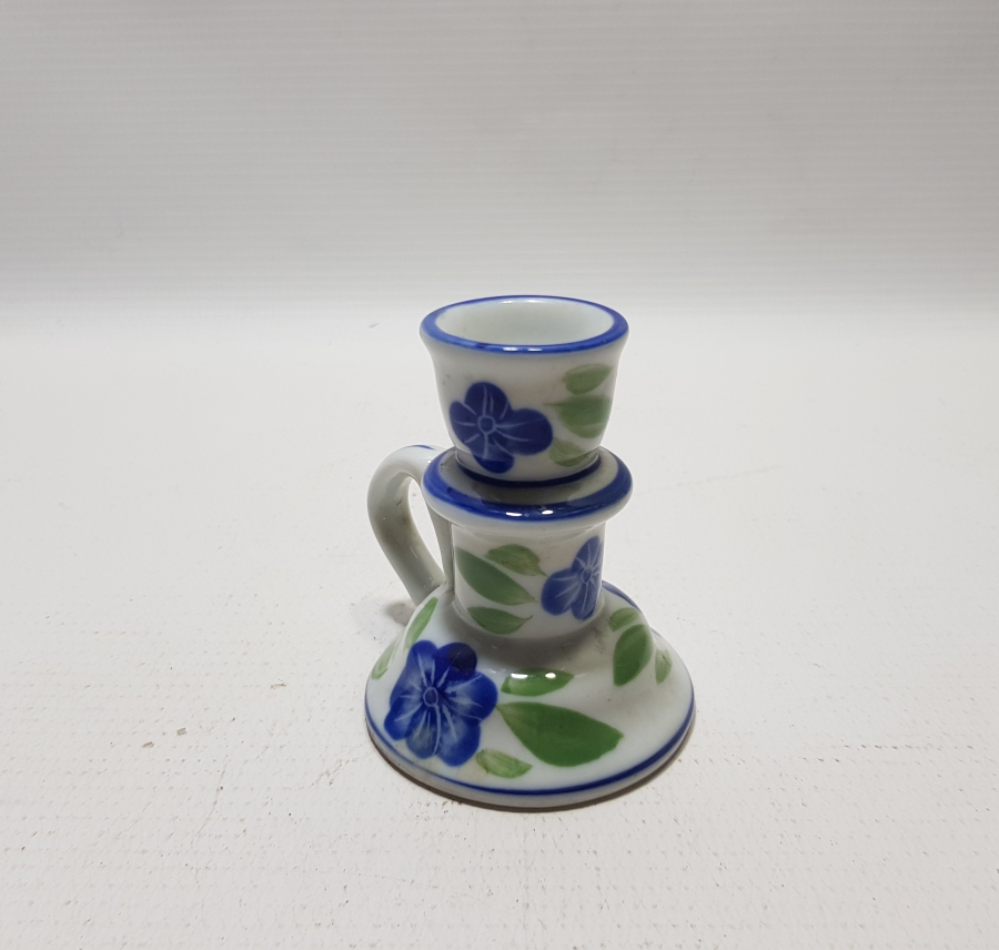 EL BOYAMA ANTİKA PORSELEN EL MUMLUĞU