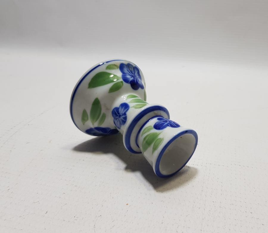 EL BOYAMA ANTİKA PORSELEN EL MUMLUĞU