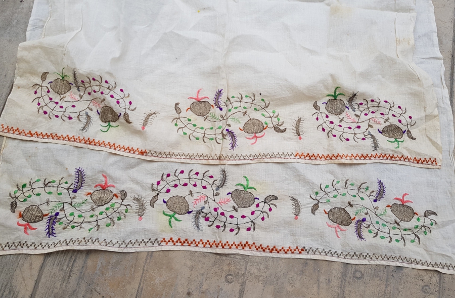 OSMANLI DÖNEMİ EL İŞİ SIRMA İŞÇİLİKLİ YAĞLIK