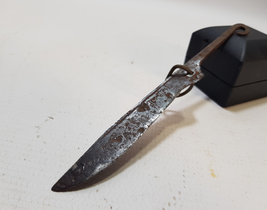 KAMA FORMUNDA YAPILMIŞ ÇOK NADİR OSMANLI DÖNEMİ SÜVARİ KAV ÇAKMAĞI - AKINCI KAV ÇAKMAĞI