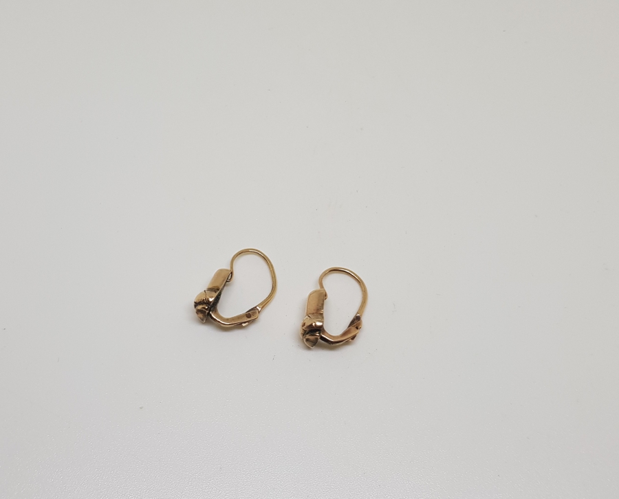 ÜZERLERİ KALEM İŞÇİLİKLİ VE MEVLEVİ SİKKELİ OSMANLI DÖNEMİ ALTIN KÜPE