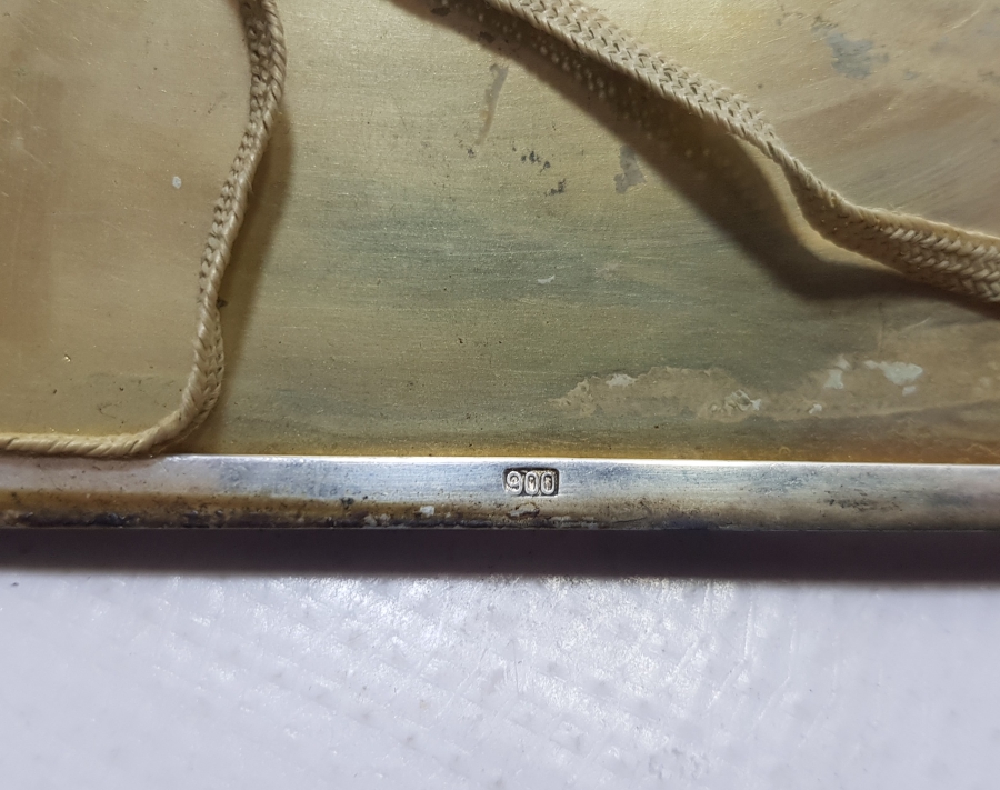 MİNE İŞÇİLİKLİ BÜYÜK BOY ANTİKA GÜMÜŞ SİGARA TABAKASI