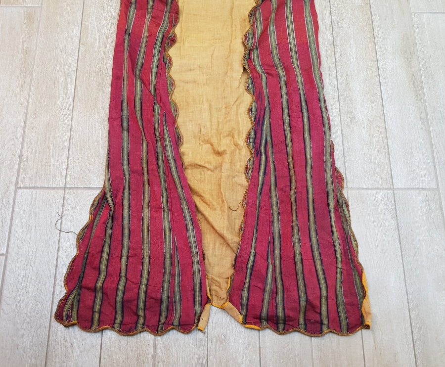 OSMANLI DÖNEMİ ANTEP YÖRESİ NADİR SIRMA İŞÇİLİKLİ EL DOKUMA ÜÇ ETEK