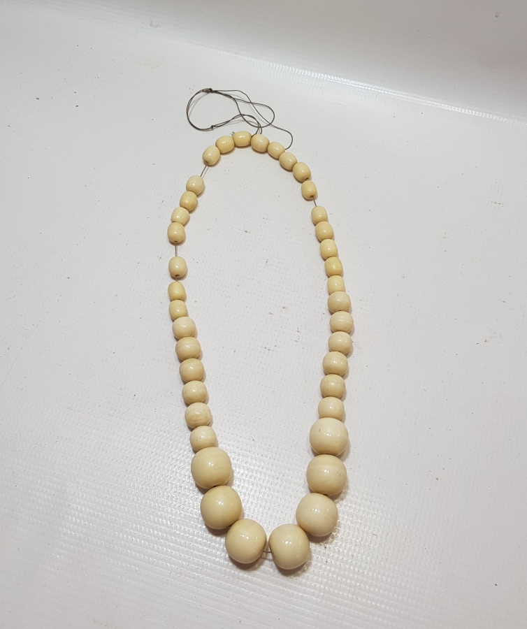 OSMANLI DÖNEMİ DEVE KEMİĞİNDEN YAPILMIŞ DEV BOYDA KOLYE GERDANLIK