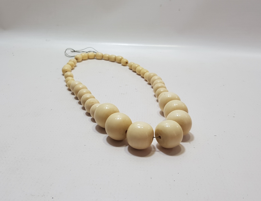 OSMANLI DÖNEMİ DEVE KEMİĞİNDEN YAPILMIŞ DEV BOYDA KOLYE GERDANLIK