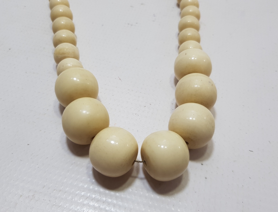 OSMANLI DÖNEMİ DEVE KEMİĞİNDEN YAPILMIŞ DEV BOYDA KOLYE GERDANLIK