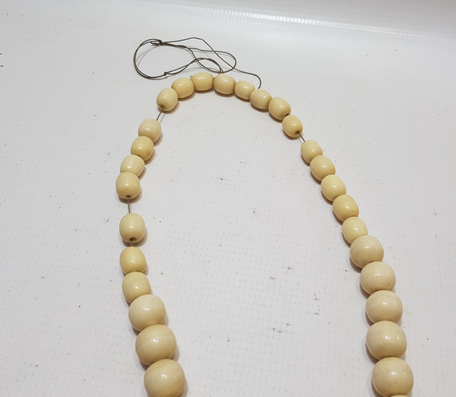 OSMANLI DÖNEMİ DEVE KEMİĞİNDEN YAPILMIŞ DEV BOYDA KOLYE GERDANLIK