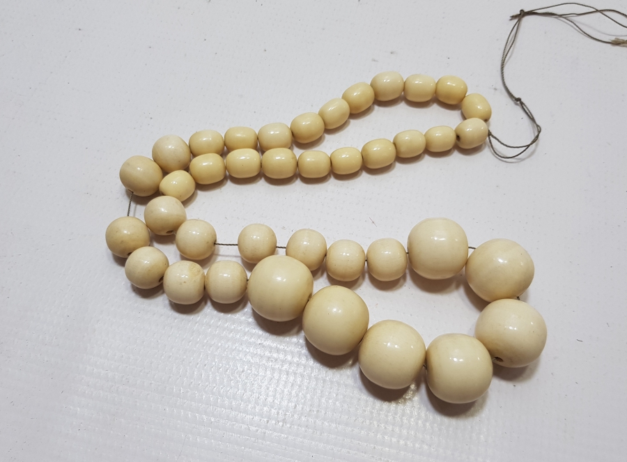 OSMANLI DÖNEMİ DEVE KEMİĞİNDEN YAPILMIŞ DEV BOYDA KOLYE GERDANLIK