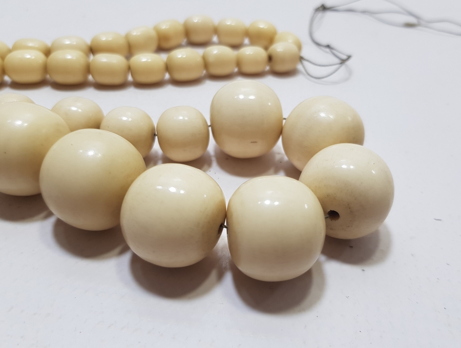 OSMANLI DÖNEMİ DEVE KEMİĞİNDEN YAPILMIŞ DEV BOYDA KOLYE GERDANLIK