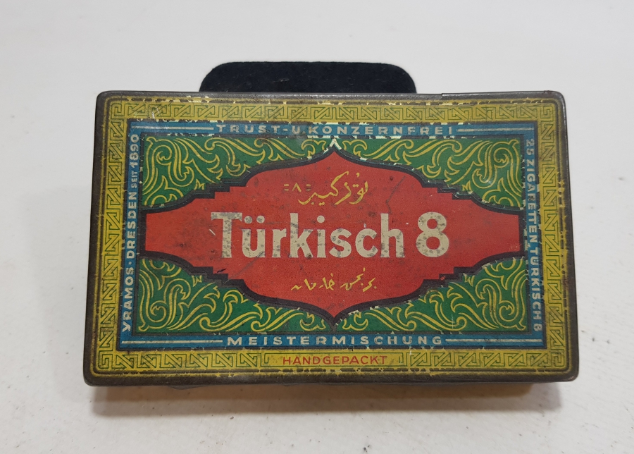 ÜZERİ OSMANLICA YAZILI YÜKSEK KONDİSYONDA OSMANLI DÖNEMİ METAL SİGARA TABAKASI