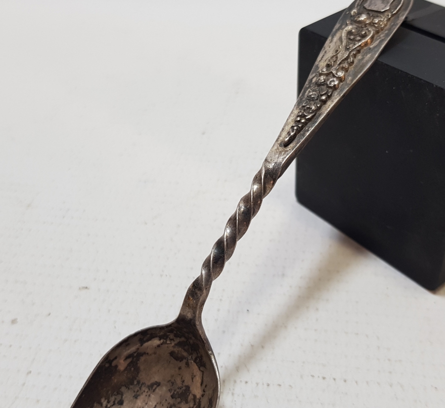 ARKASI YAHUDİ USTA DAMGALI OSMANLI DÖNEMİ GÜMÜŞ İZMİR KAŞIK