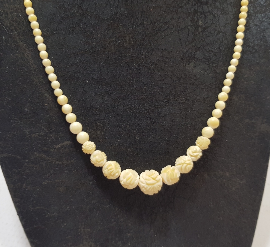 OSMANLI DÖNEMİ İŞLEMELİ NADİR FİLDİŞİ GERDANLIK