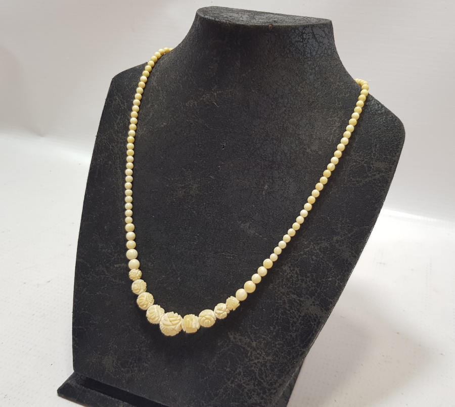 OSMANLI DÖNEMİ İŞLEMELİ NADİR FİLDİŞİ GERDANLIK