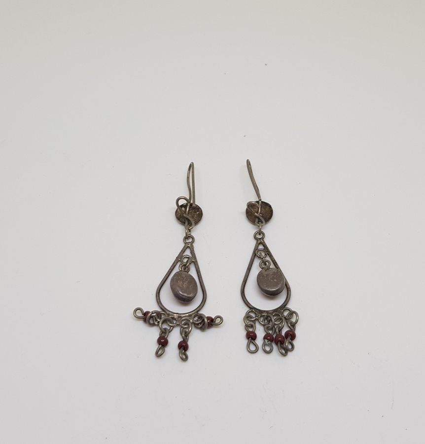 ÖZEL YAPIM AKİK TAŞLI GÜMÜŞ KÜPE