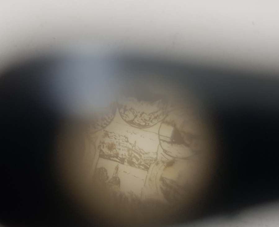 İÇİNDE KABE-İ ŞERİF GÖRSELİ BULUNAN MİKRO FOTOĞRAFLI OSMANLI DÖNEMİ AHŞAP NAMAZ TESPİHİ