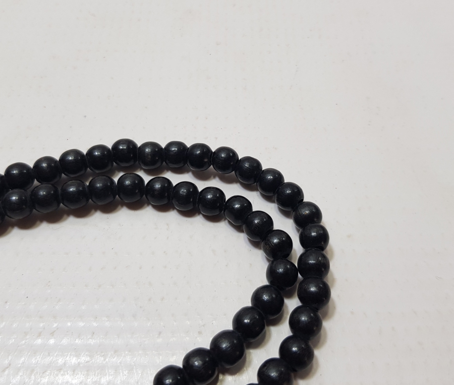 İÇİNDE KABE-İ ŞERİF GÖRSELİ BULUNAN MİKRO FOTOĞRAFLI OSMANLI DÖNEMİ AHŞAP NAMAZ TESPİHİ