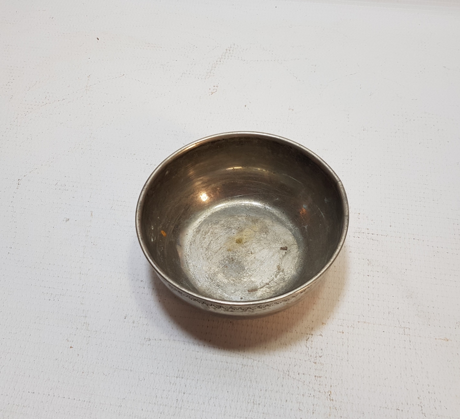 GÜMÜŞ KAPLAMA ANTİKA SÜLEYMANİYE BERBER SABUN TASI