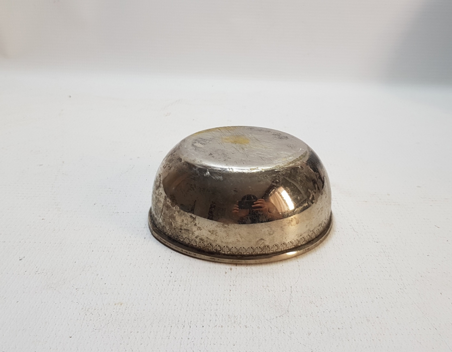 GÜMÜŞ KAPLAMA ANTİKA SÜLEYMANİYE BERBER SABUN TASI