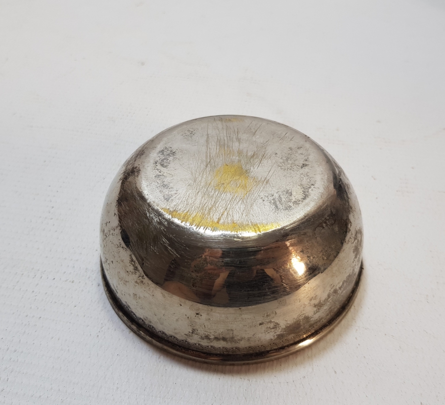 GÜMÜŞ KAPLAMA ANTİKA SÜLEYMANİYE BERBER SABUN TASI